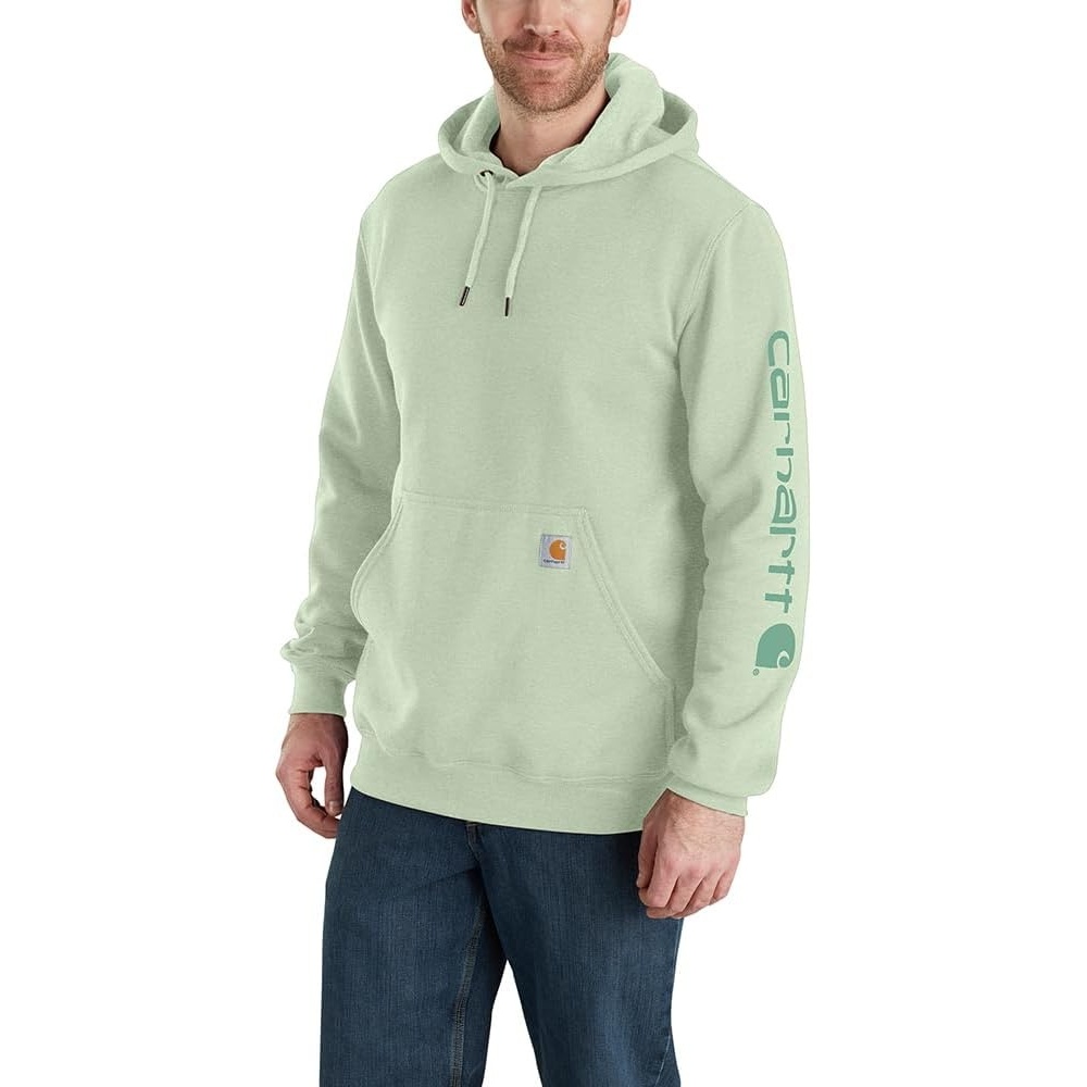 image:imageCarhartt Mens Iconic K288 Logo Sweatshirt CloseoutTender Greens