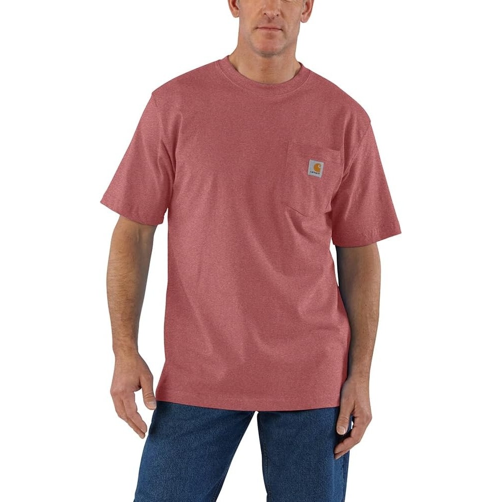 image:imageCarhartt Mens Iconic K87 Pocket TShirt CloseoutApple Butter Heather
