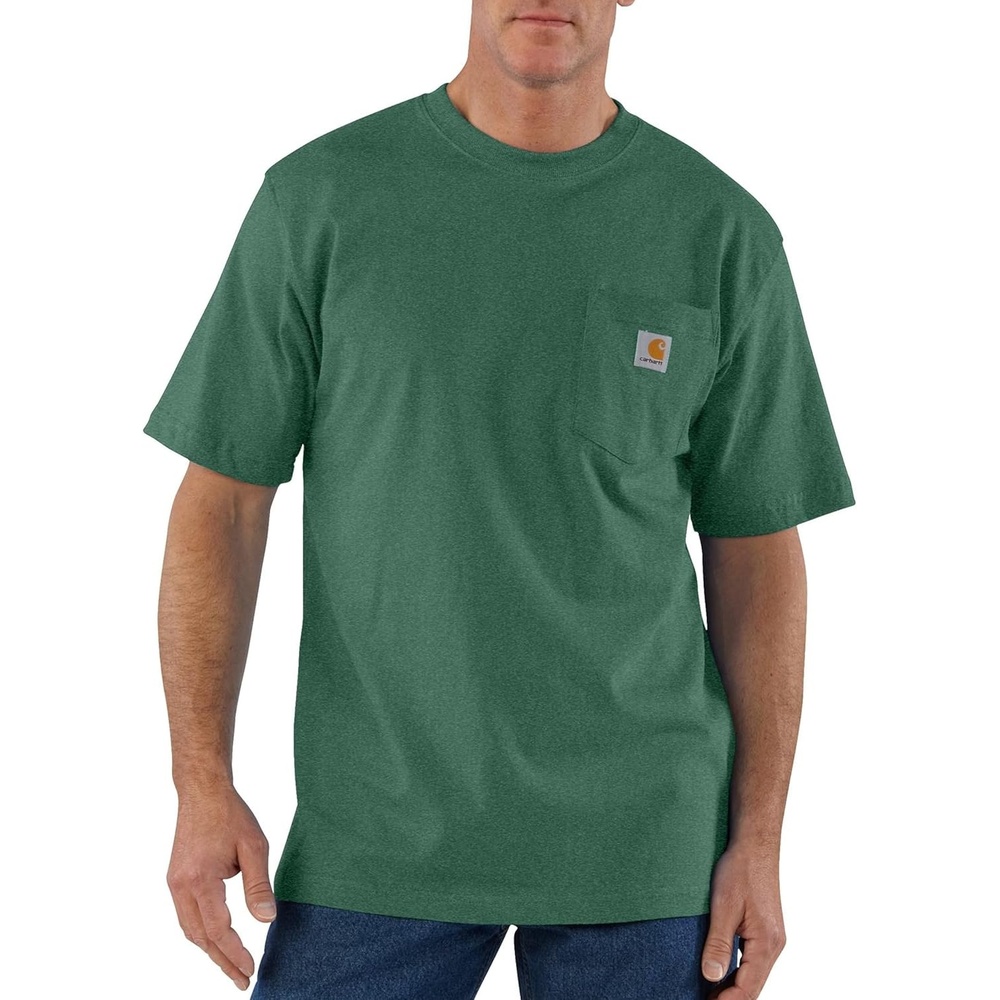 image:imageCarhartt Mens Iconic K87 Pocket TShirt CloseoutFrosted Balsam Heather