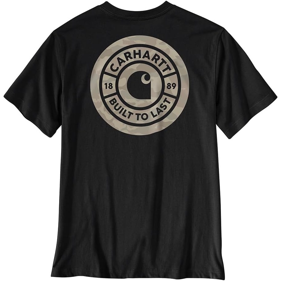 image:imageCarhartt Mens Irvine Relaxed Camo Rivet TShirtBlack