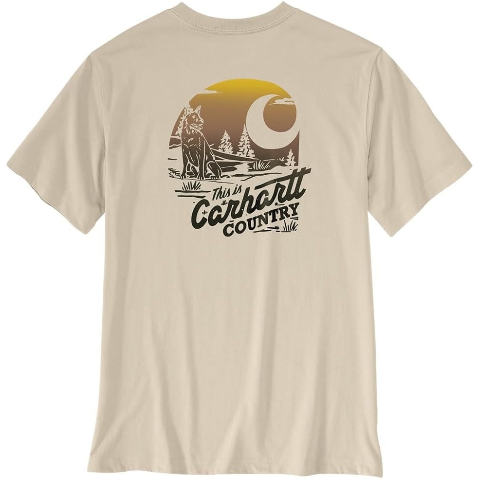 image:imageCarhartt Mens Irvine Relaxed Country TShirtOat Milk
