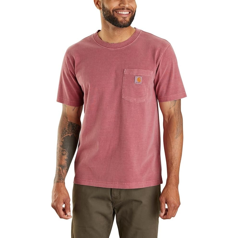 image:imageCarhartt Mens Irvine Relaxed Garment Dyed TShirtApple Butter