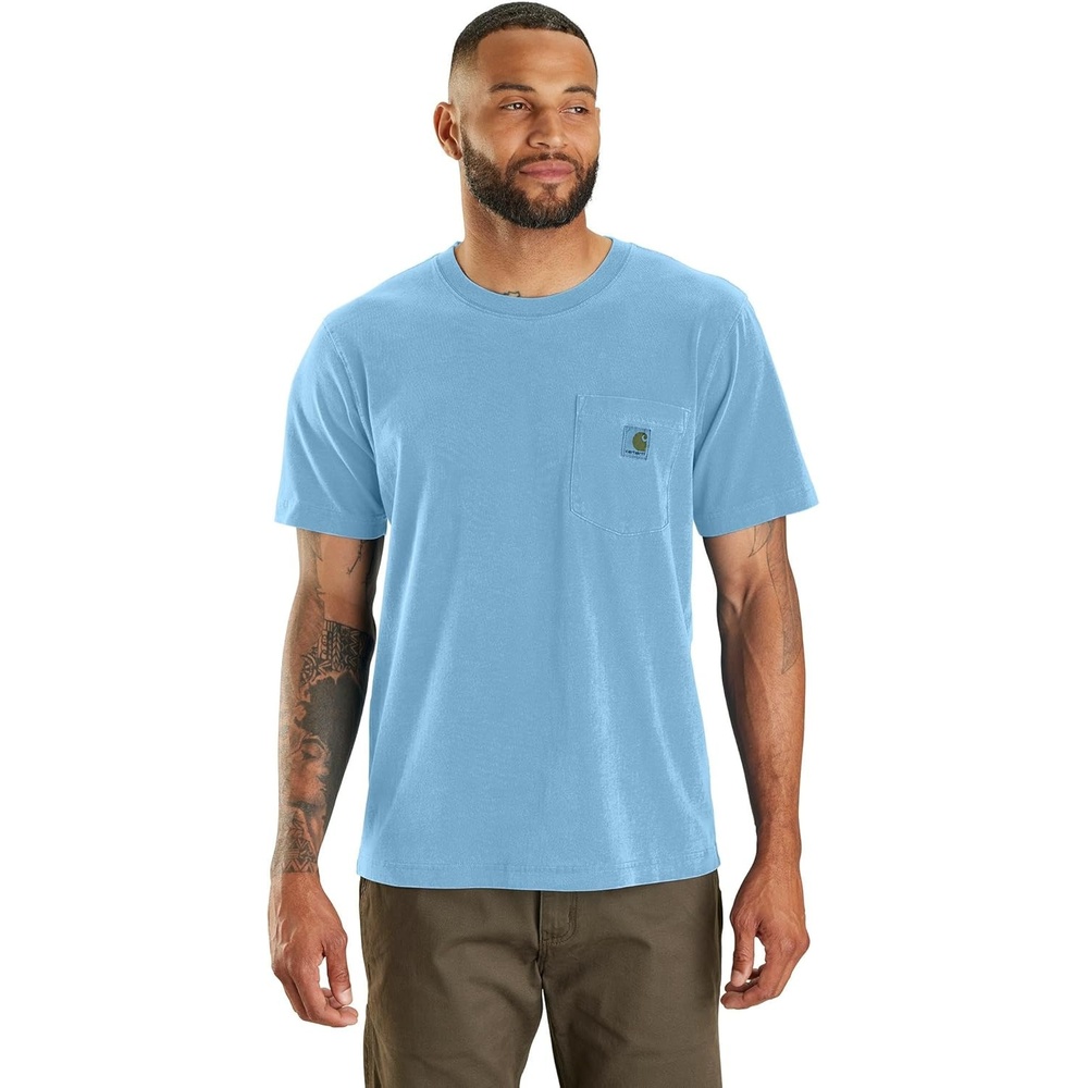 image:imageCarhartt Mens Irvine Relaxed Garment Dyed TShirtFresh Water