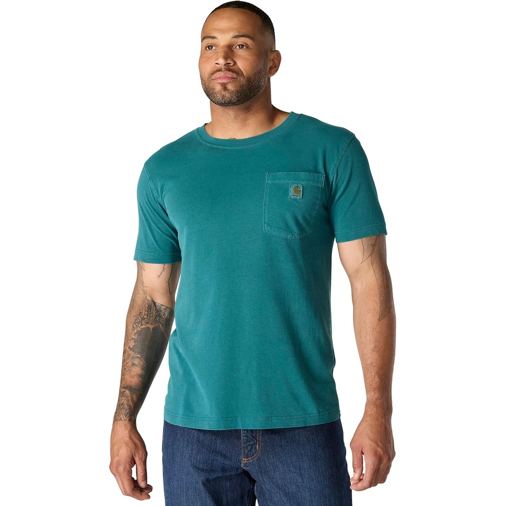 image:imageCarhartt Mens Irvine Relaxed Garment Dyed TShirtGreenstone
