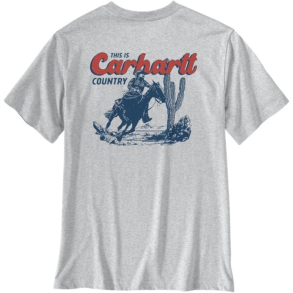 image:imageCarhartt Mens Irvine Relaxed Horse TShirtHeather Gray