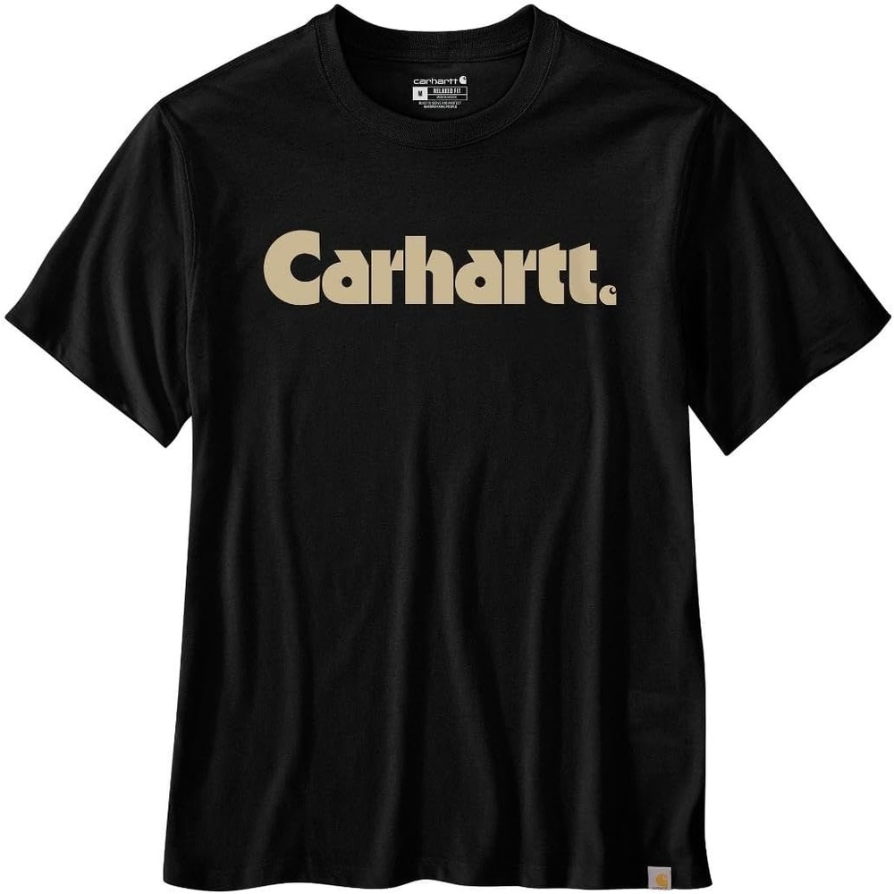 image:imageCarhartt Mens Irvine Relaxed Logo TShirtBlack