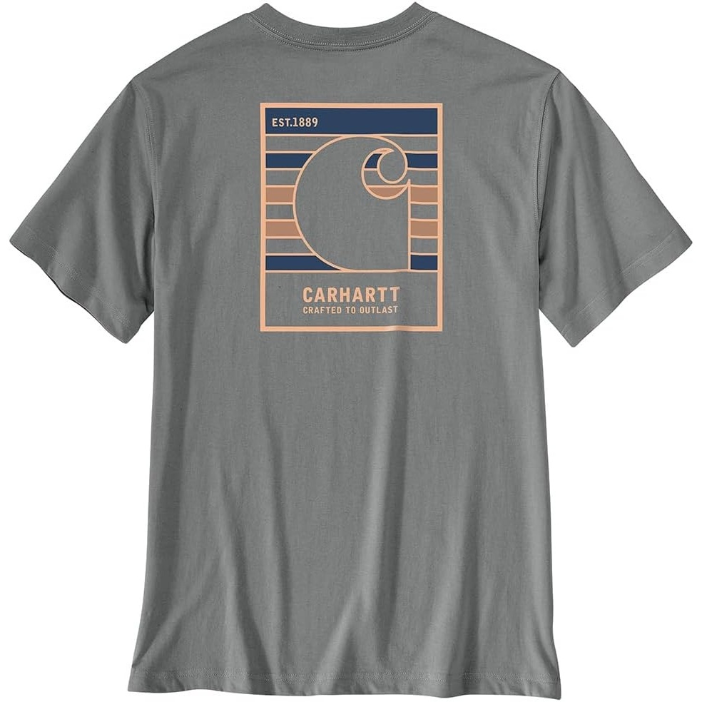 image:imageCarhartt Mens Irvine Relaxed Outlast TShirtWeathered Ash Heather