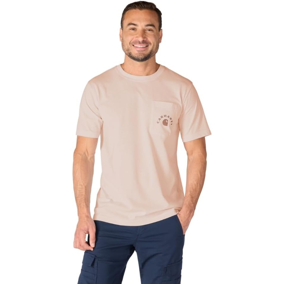 image:imageCarhartt Mens Irvine Relaxed Work TShirtCoral Reef