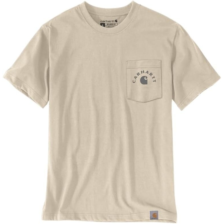 image:imageCarhartt Mens Irvine Relaxed Work TShirtOat Milk
