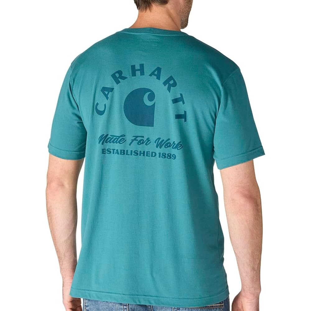 image:imageCarhartt Mens Irvine Relaxed Work TShirtTransformative Teal