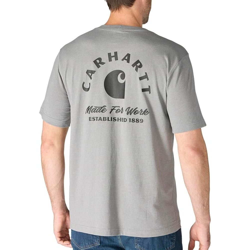 image:imageCarhartt Mens Irvine Relaxed Work TShirtWeathered Ash Heather