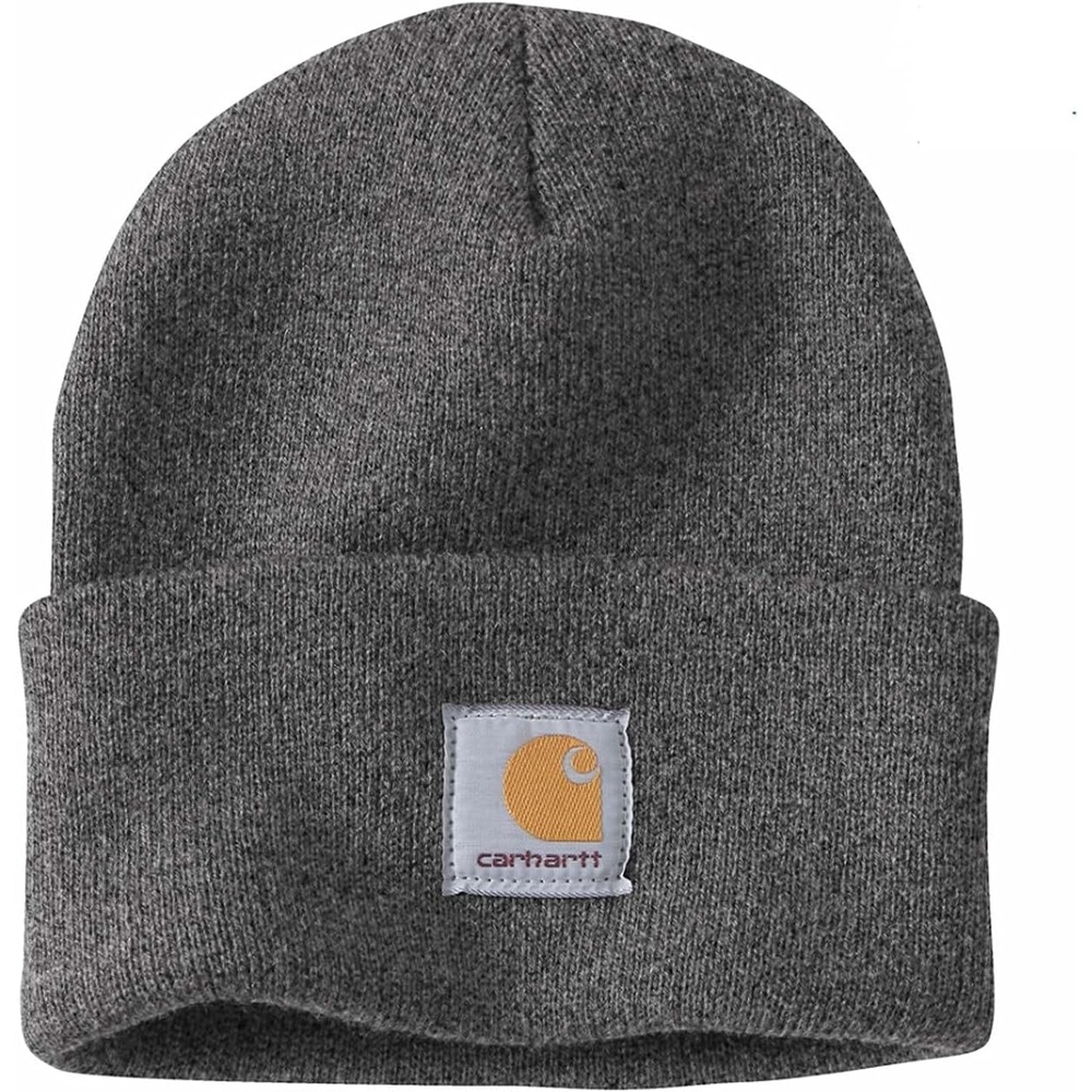 image:imageCarhartt Mens Knit Cuffed Beanie CloseoutDark Charcoal