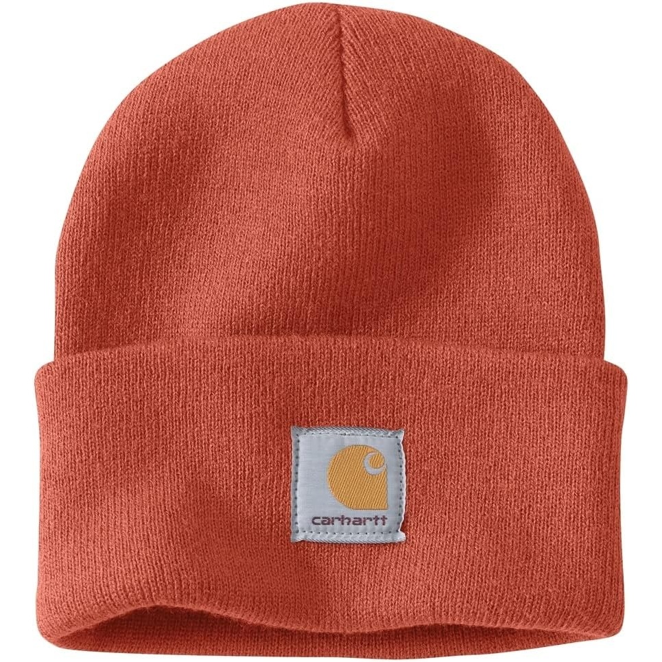 image:imageCarhartt Mens Knit Cuffed Beanie CloseoutDesert Orange