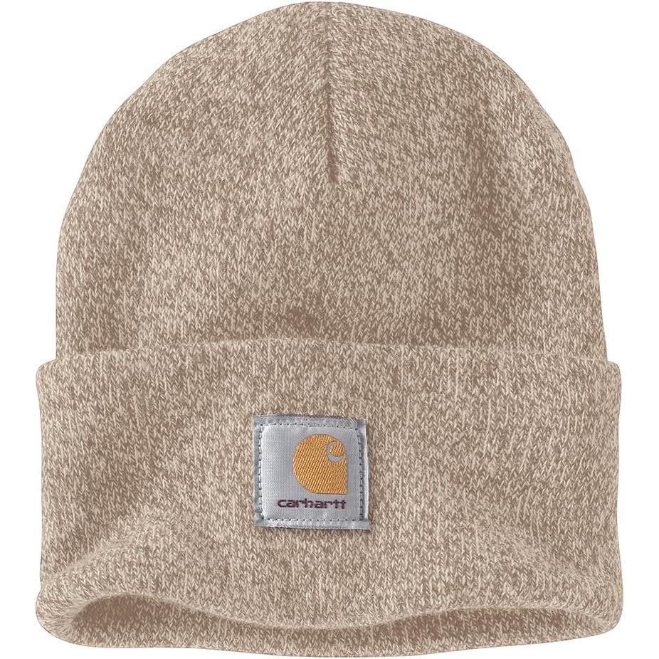 image:imageCarhartt Mens Knit Cuffed Beanie CloseoutFlaxseedOat Milk Marl