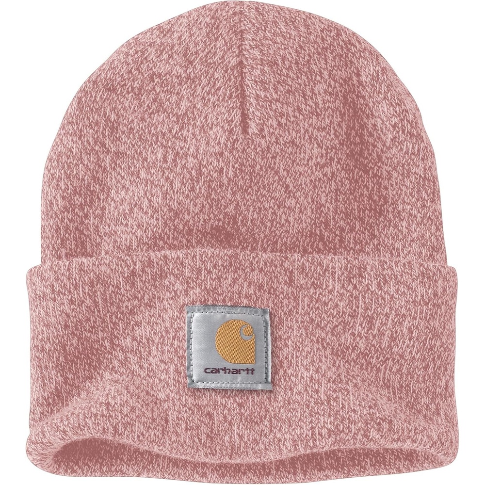 image:imageCarhartt Mens Knit Cuffed Beanie CloseoutRose TintSoft Rose Maral