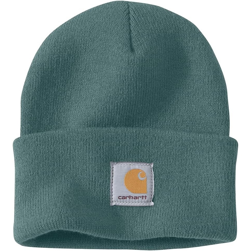 image:imageCarhartt Mens Knit Cuffed Beanie CloseoutSea Pine