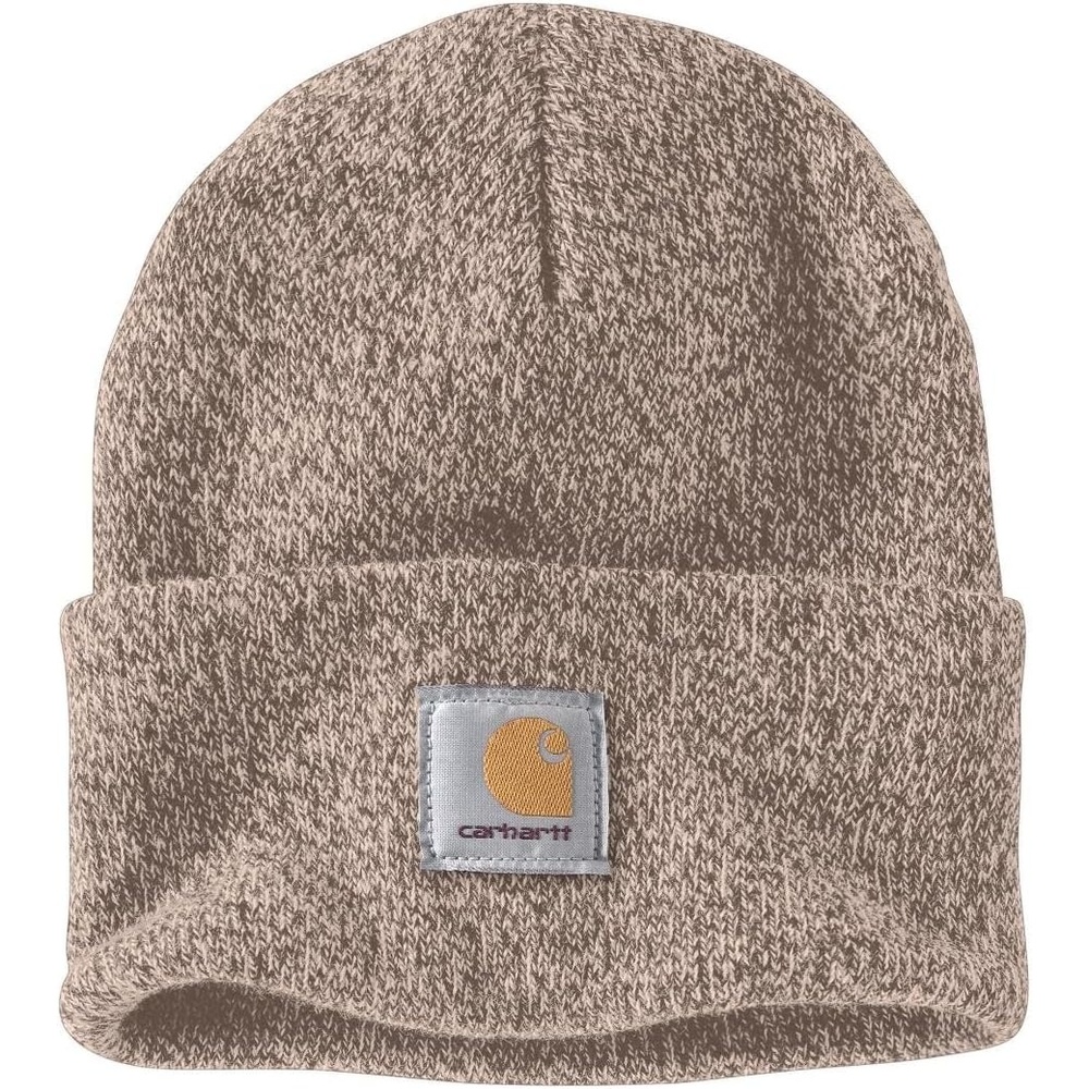 image:imageCarhartt Mens Knit Cuffed Beanie CloseoutSepiaLight Taupe