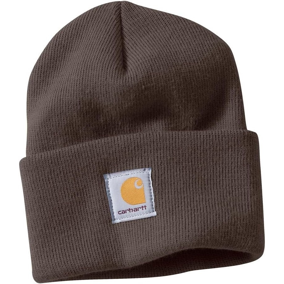 image:imageCarhartt Mens Knit Cuffed Beanie CloseoutTaupe Gray