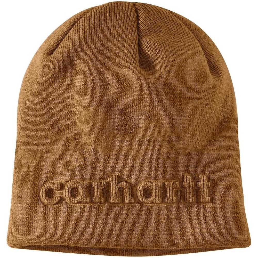 image:imageCarhartt Mens Knit Embossed BeanieCarhartt Brown