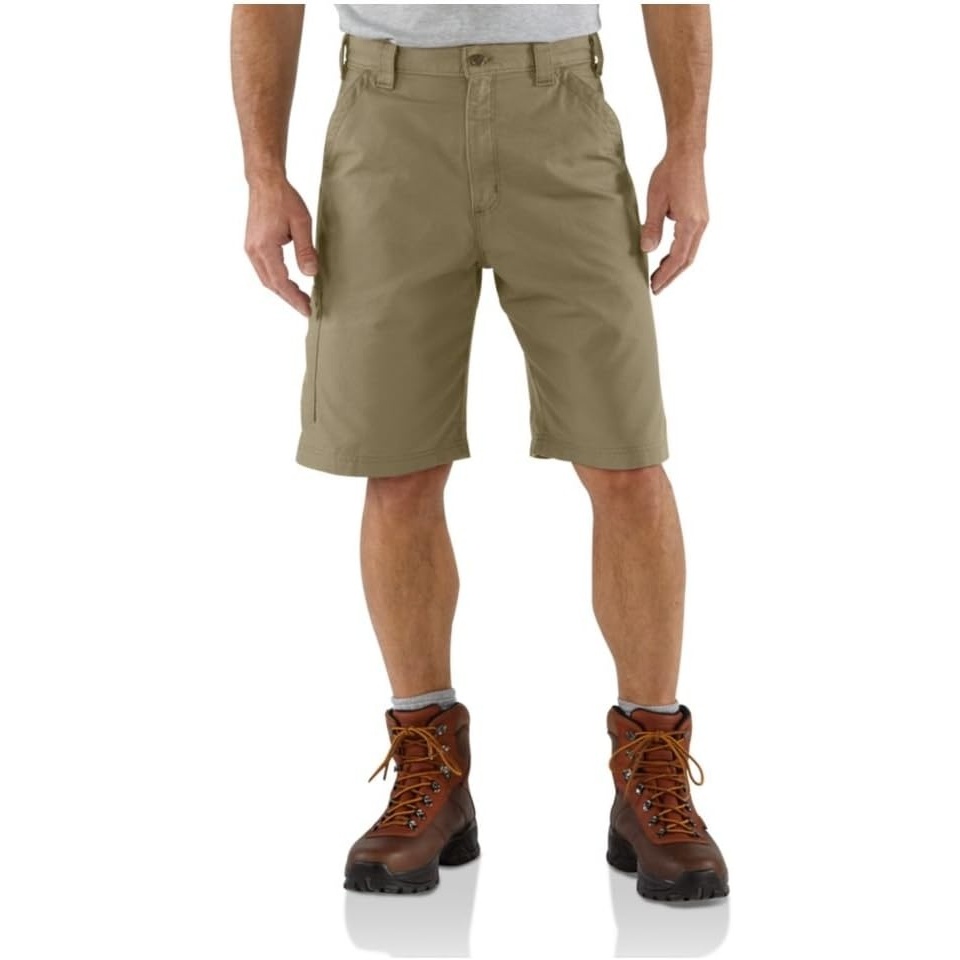 image:imageCarhartt Mens Loose 10 Canvas Dungaree ShortDark Khaki
