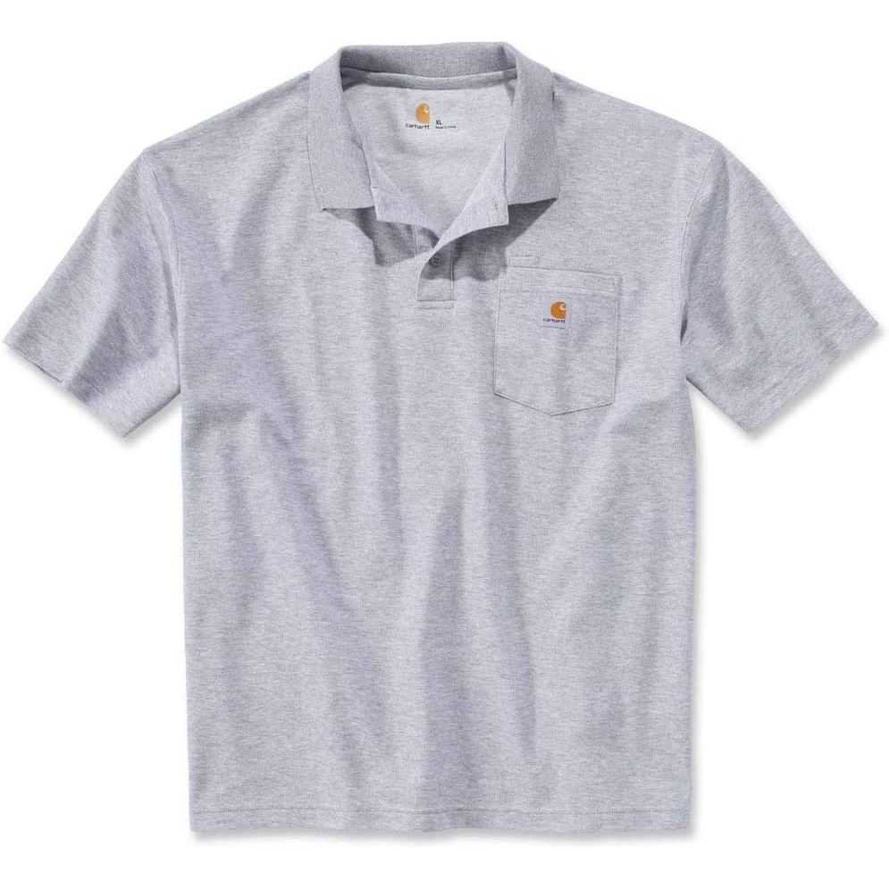 image:imageCarhartt Mens Loose PoloHeather Grey