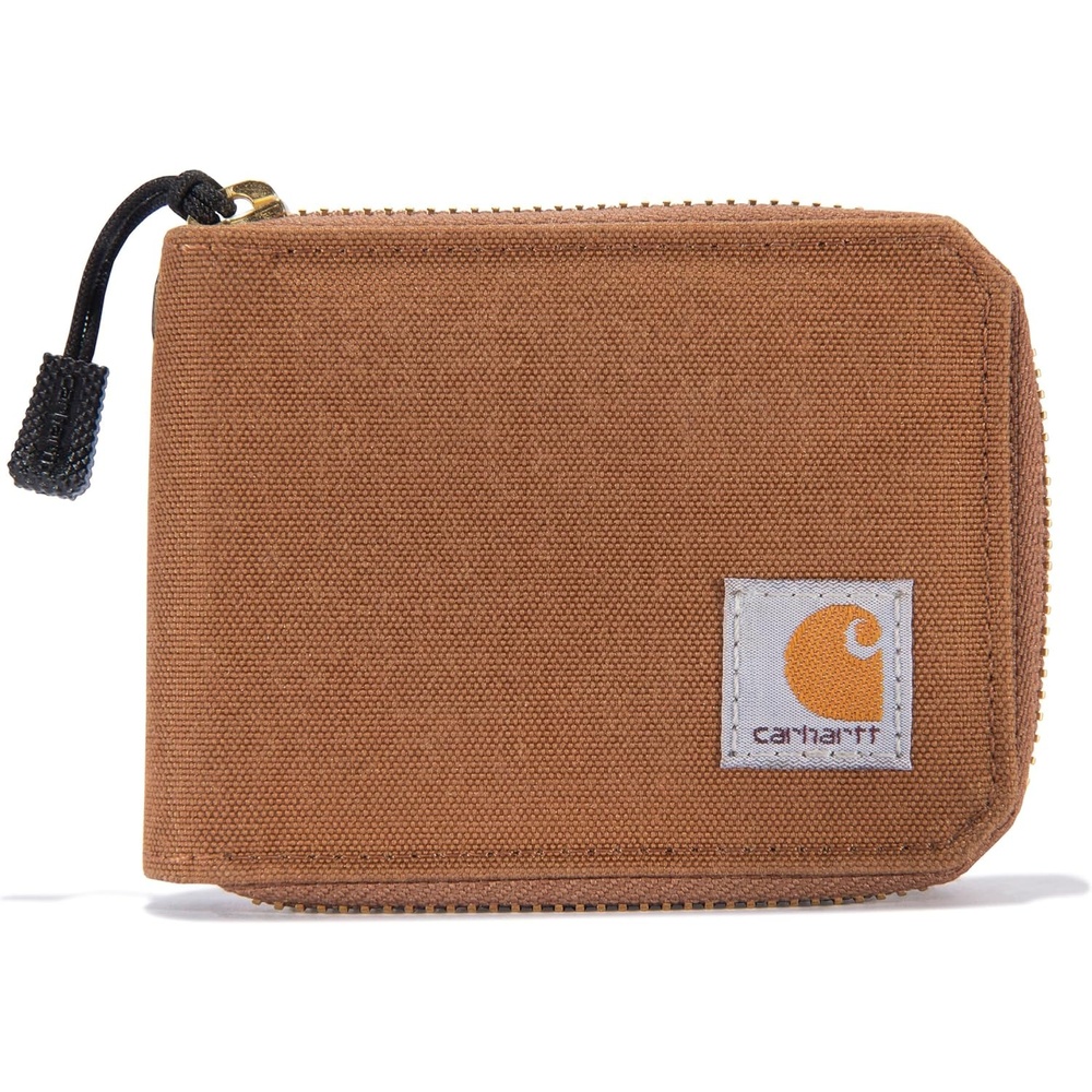 image:imageCarhartt Mens Nylon Duck Zipper Wallet BlackCarhartt Brown