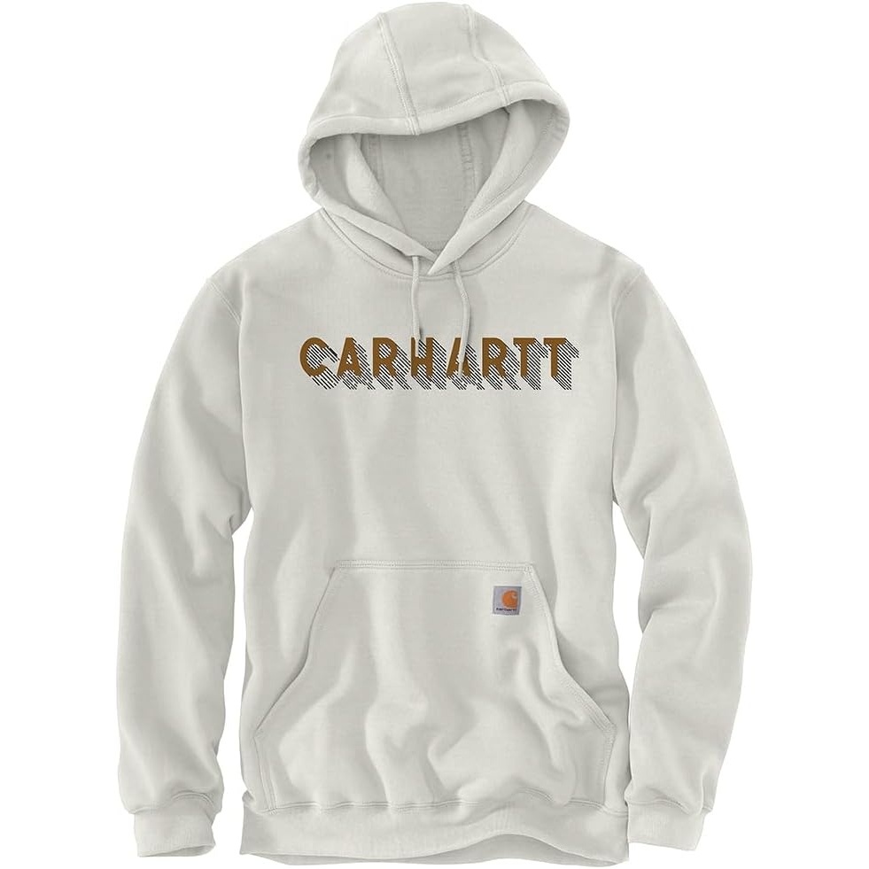 image:imageCarhartt Mens Rain Defender Loose Fit Midweight Logo Graphic SweatshirtMalt