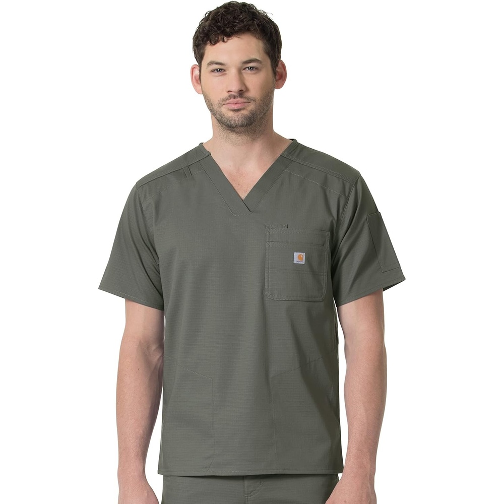 image:imageCarhartt Scrubs C16418 Mens Rugged Flex Modern Fit Ripstop Chest PockOlive