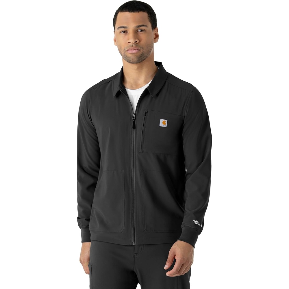 image:imageCarhartt Scrubs C80023 Mens Rugged Flex Modern Fit Bonded Fleece JackBlack