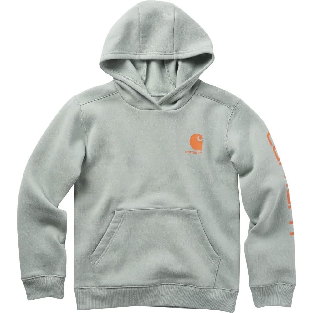image:imageCarhartt boys Longsleeve Hooded Graphic SweatshirtGreen Milieu