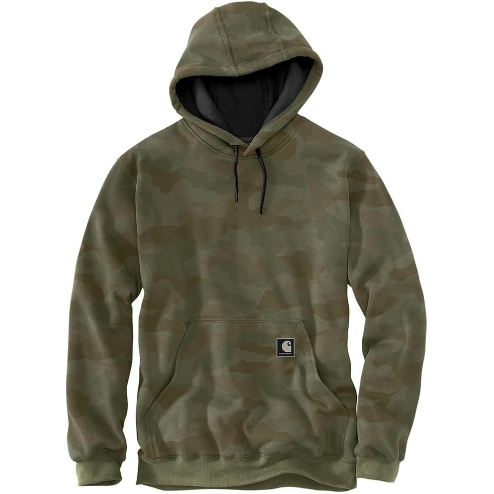 image:imageCarhartt mens Marquette Camo SweatshirtArmy Green Camo