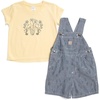 Yellow Medium Wash Denim