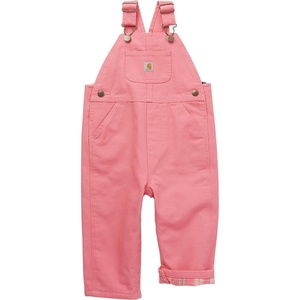 Carhartt Baby Girls Canvas Bib Overalls(Pink Lemonade)