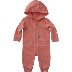 Carhartt Baby Long Sleeve Re-Engineered Garment Dye Hooded Coverall(Peach Pink)