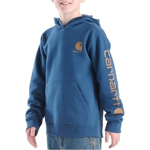 Carhartt Big Kid’s CA6772 Long-Sleeve Graphic Sweatshirt | Youth Boys Medium 10/12 (YM | Dark Denim Blue
