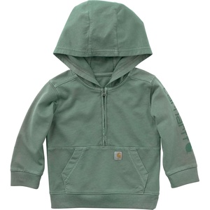 Carhartt Boys’ Long Sleeve Re-Engineered Garment Dye Half-Zip Sweatshirt(Laurel Wreath)