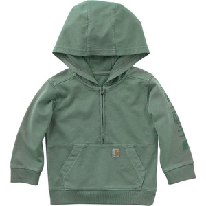 Carhartt Boys’ Long Sleeve Re-Engineered Garment Dye Half-Zip Sweatshirt(Laurel Wreath Wash)