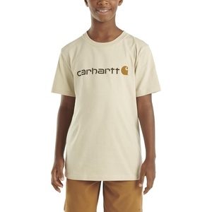 Carhartt Boys’ Short Sleeve Logo T-Shirt(Sand)