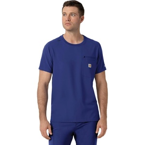 Carhartt Force Cross-Flex Men’s Crew Neck Scrub Top(Galaxy Blue)