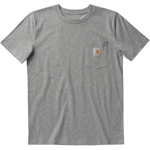 Carhartt Kid’s CA6375 Short-Sleeve Pocket T-Shirt – Boys(Charcoal Grey Heather)
