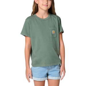 Carhartt Kid’s CA7168 Re-Engineered Short-Sleeve Garment Dyed Pocket T-Shirt -(Laurel Wreath Wash)