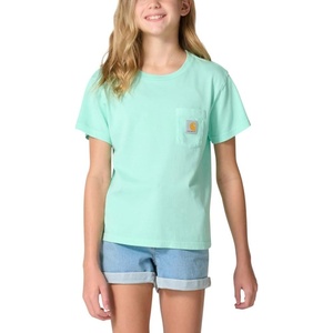 Carhartt Kid’s CA7168 Re-Engineered Short-Sleeve Garment Dyed Pocket T-Shirt -(Yucca Wash)