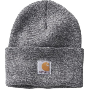 Carhartt Kid’s CB8983 Knit Beanie – Youth One Size Fits All – Light Grey/Dark Grey