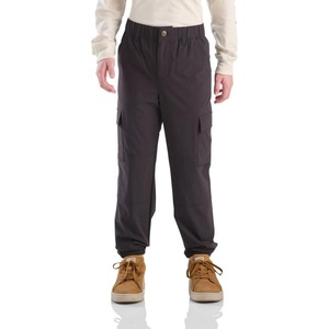 Carhartt Kid’s CK8456 Rugged Flex® Loose Fit Cargo Jogger – Boys(Caviar Black)