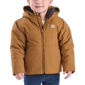 Carhartt Kid’s CP5500 Montana Insulated Hooded Jacket – Unisex(Carhartt Brown)