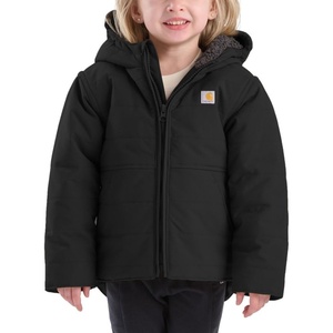Carhartt Kid’s CP5500 Montana Insulated Hooded Jacket – Unisex(Caviar Black)