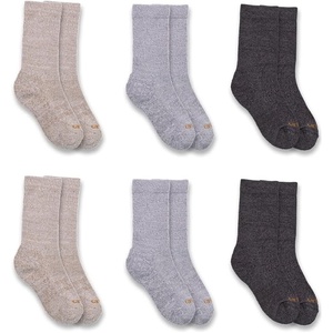 Carhartt Kid’s SC0696J Boy’s Lightweight Crew Sock 6-Pack(Assorted 1 Multi)