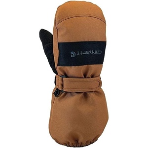Carhartt Kid’s TA774 Toddler Waterproof Insulated Zip Cuff Mitten(Brown Black)