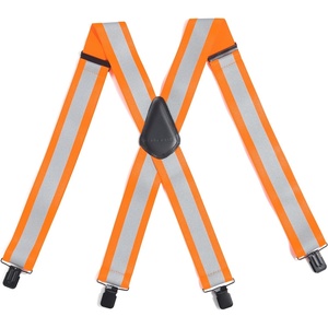 Carhartt Men’s A0005520 Rugged Flex® Elastic Two-Tone Suspenders(Elastic Reflective (Brite Orange))