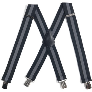 Carhartt Men’s A0005520 Rugged Flex® Elastic Two-Tone Suspenders(Elastic Two-tone (Black/Steel Stripe))